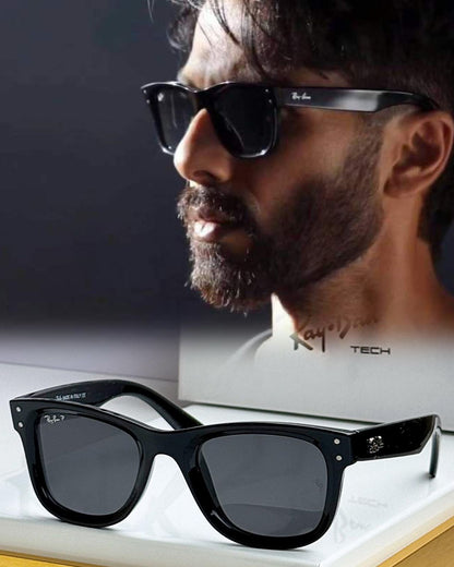 LS RV041 GLOSSY BLACK WAYFARER