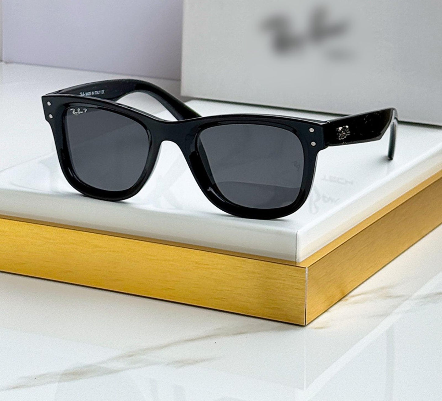 LS RV041 GLOSSY BLACK WAYFARER